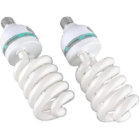 2 kpl 135W E27 P iv nvalo Valokuvauslamput Fotostudio Video P iv nvalo Lamppu 220V 5500K (2kpl)-Xin
