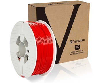 Verbatim-PET-G 2.85mm 1kg Red-1 kg PET-G-filament 2,85 mm i rød farge-Printing ink, toner & paper-3D-printer filament