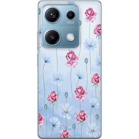 Kompatibel Mobilcover til Xiaomi Redmi Note 14S Petal Reverie Sky Blue