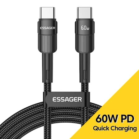 Essager 100W C Till C Typ C Kabel USB C PD Snabbladdningskabel Sladd För Macbook Samsung Xiaomi Typ C USB C Kabel