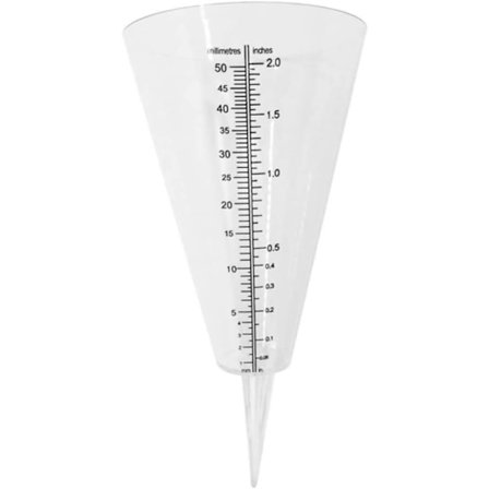 Kjegle Regnmåler Jord Regnmåler Regnmålingskopp Brukt For Utendørs Hage Med Praktisk Gjennomsiktig Dobbel Skala
