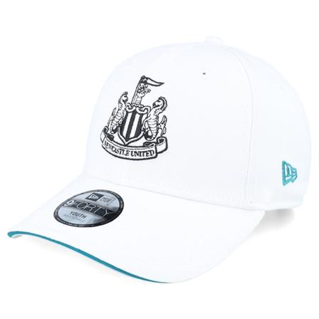 New Era - Football Wit adjustable Cap - Kids Newcastle United Newcastle United Third 9FORTY White Adjustable @ Hatstore