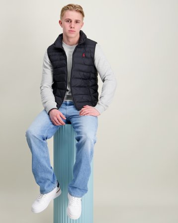 Polo Ralph Lauren P-Layer 2 Packable Quilted Vest Svart Västar Kille - Kids Brand Store