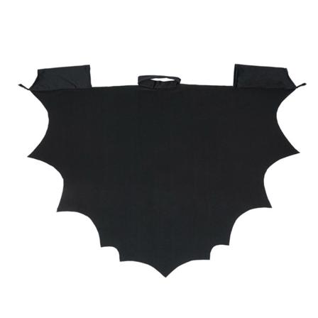 Halloween Vuxen Fladdermus Cape Fladdermus Kostym Party Outfit Svart^