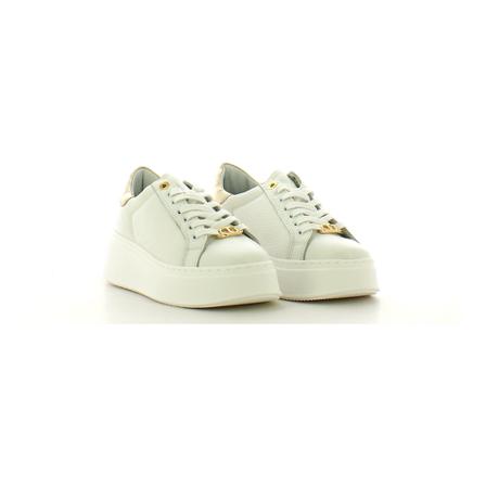 Twinset, Sneakers Wit, Dames, Maat:36 EU,leer