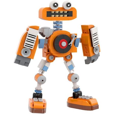 My Sing Monsters Wubbox Byggklossats, Orange Monsters Chorus Sjungande Anime Spelmodell Leksaker Samlarobjekt Byggsats Present (300 st)