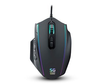 Mission SG-GGM 3.6 - Gaming MMO Mouse-Kablet gamingmus med justerbart RGB-lys-Gaming Accessories-Kablede gamingmus