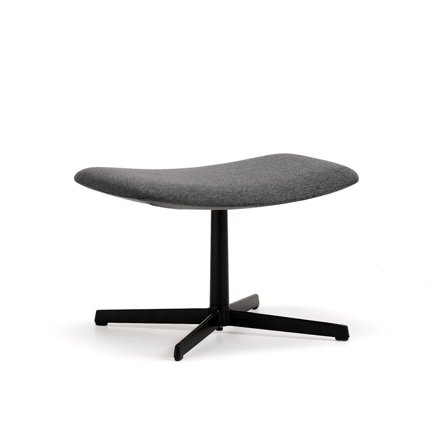 Footstool LANGLEY, black/anthracite