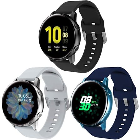 Silikonarmband Kompatibelt med Samsung Galaxy Watch 3 41mm Armband / Active 40mm Armband / Active 2 Armband / Galaxy Watch 42mm Armband, Kvinnor Män 