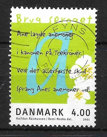 Danmark - AFA 1281x - Stemplet