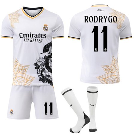 Real Madrid 2025-2026 Slange Jubileumsdrakt Voksen #11 Rodrygo