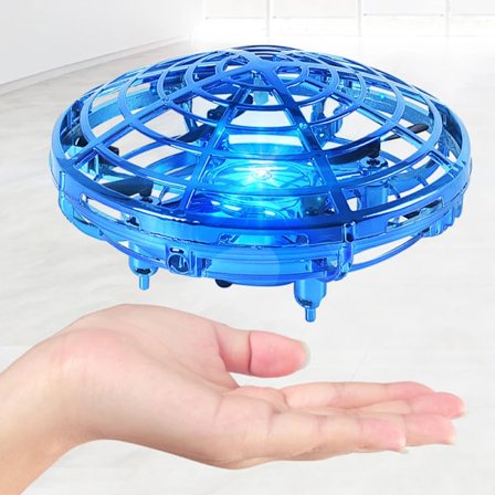 Mini UFO RC -drone Infrapuna Käsintunnistus Induktio Helikopterimalli Sähköinen Kannettava Nelikopteri flayaball drohne Lelut lapsille sininen[GKS]