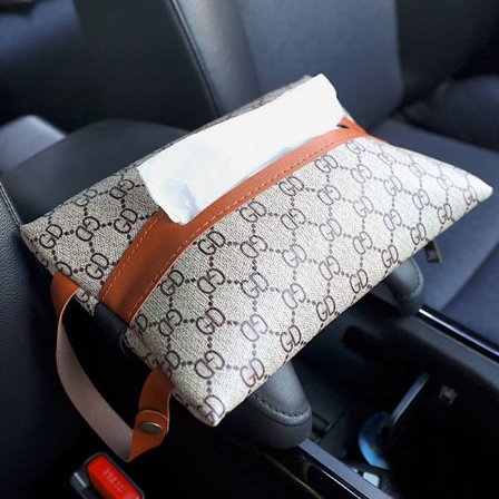 Bilmonteret Tissue Box Hængende Bagerste Sugeboks Læder Multi