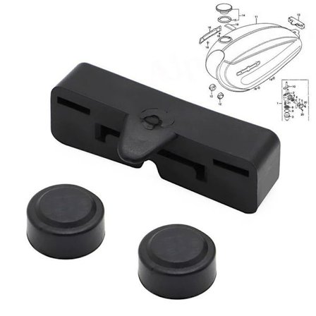 Takana oleva kaasutankin kumipidike Honda XL 70 75 100 CB 125S 100K Super Sport -kaasutankin pehmuste XL70 XL75 XL100