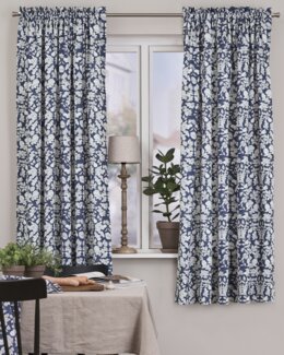 Kanallængder Efterårsfrugt med trykt motiv 2-pak Blå