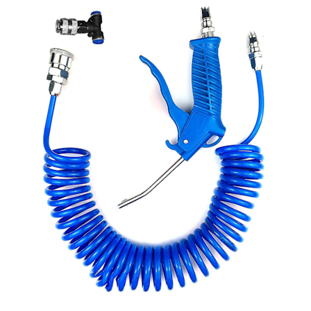 P lynpoistopyssysetti, puhalluspistooli, paineilmapuhalluspistooli, paineilmapuhalluspistooli 5 metrin kierreletkulla (4 * 6 mm) kuorma-autoille, 