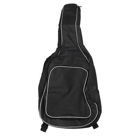 Gitarrväska med vadderad gigbag, vattentät, tjock vit sidobomull, axelrem