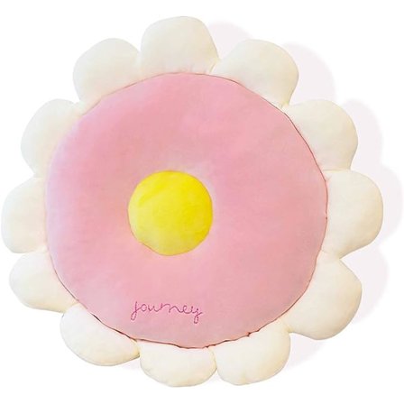 Kudde Flower Plysch Kudde, Bekväm Blom Form Plysch Plysch Kuddar, Barn Dekorativ Kudde, Rose Plysch Flower Kudde Kudde, 50x45cm