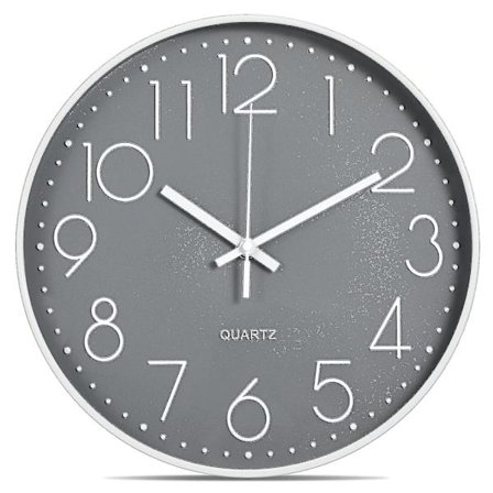 30cm Modern Kvarts Tyst Väggklocka Med Sekundvisare Ingen Tickande Analog Väggklocka