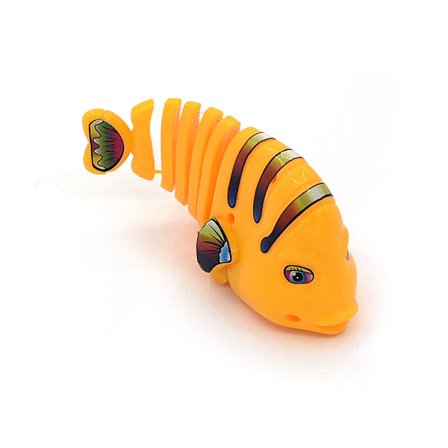 Mub- Pet Cat Toys Spring Swing Fish Clockwork Fish Interactive Funny Cat Pet Plastic Toys