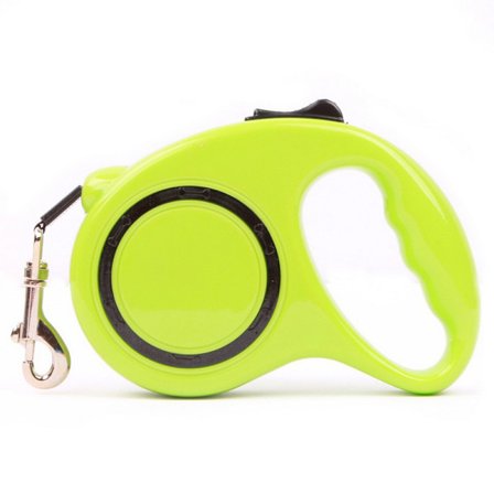 1 kpl (vihreä) Retractable-koiranhihna, sotkeutumaton hihna, jossa on anti-