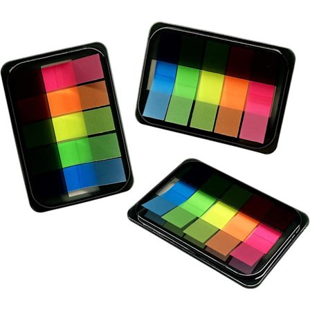 300 stk. Sticky Index Tabs, transparente Sticky Page Markers Notes, Bokmerker, Sticky Note Tabs, Page Tabs, Label Stickers, Små Pop Up Post Tabs Fla