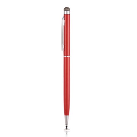 Universal Red Stylus Penna med tyghuvud för iOS/Samsung