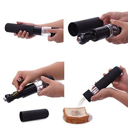 Elektrisk Salt- og Pepperkvern med ABS Keramisk Rotor