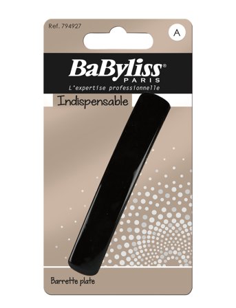 Babyliss Paris Big Flat Barrette - Black - ONE SIZE
