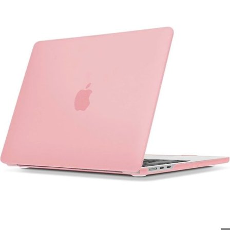 Skyddande fodral för MacBook Pro 14 Tum M4 M3 M2 M1 Pro/Max 2024 2023 2021, Slim Antikollisionsskydd - Genomskinlig Rosa