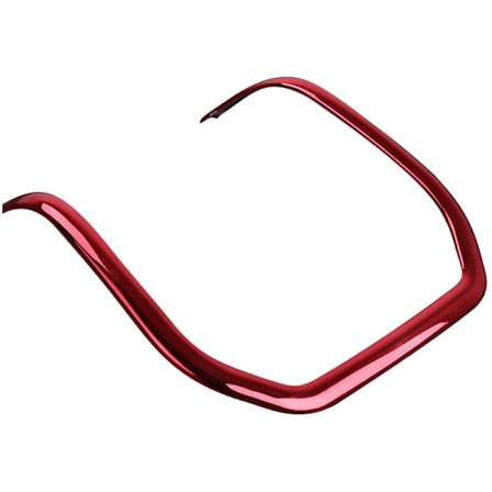 Dekorativa lister i krom för ratt, interiöra tillbehör för 2012-2017 (röd)