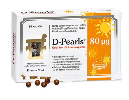 Pharma Nord D-Pearls 80 mcg 80 kaps., Helse & Madvarer, Vitaminer, D-vitamin