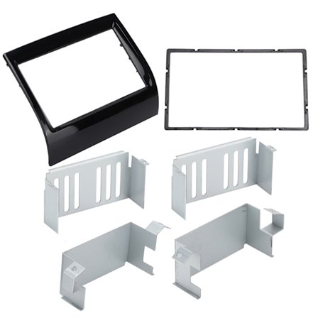 2DIN Bil Stereo Radio Fascia Blank Sort Navigation DVD Panel Udskiftning til FIAT DUCATO 2011