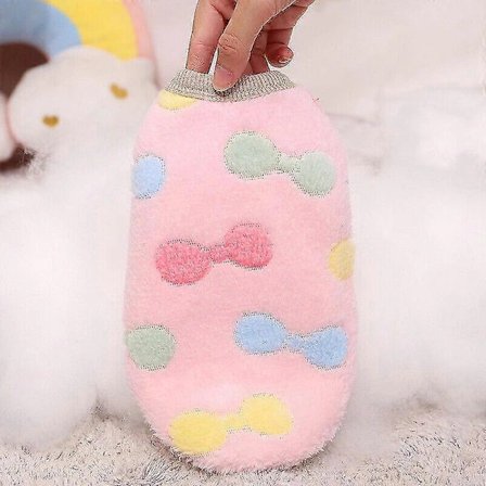 Chihuahua Valp Genser Fløyel Klær For Liten Kjæledyr Hund Varme Klær rosa XXS