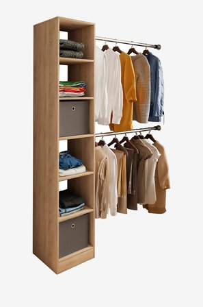 VCM - Klesstativ Dacho 2 Rods - Beige - Hyller & oppbevaring - Fra Homeroom