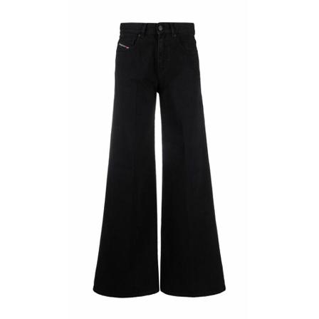 Diesel, Wide Jeans Zwart, Dames, Maat:W29