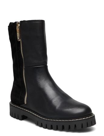 Warm Lining Boot Shoes Wintershoes Winter Boots Svart Tommy Hilfiger