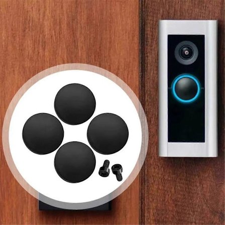 4 stk. Udskiftningsknap til RING Doorbell Pro Reparer din ødelagte, revnede knap Dørklokketilbehør Gør