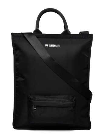 Logo Nylon Tote Bag Black HAN Kjøbenhavn