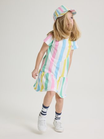 Polarn O. Pyret - Moomin dress with gathered skirt - 98 - Childrenswear - white