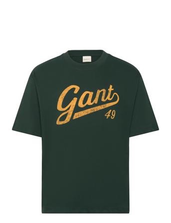 GANT Graphic T-Shirt Grön