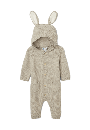 RIKIKI Stickad onesie med huva SALVAN Underdelar Beige 80