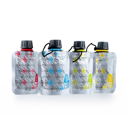 GSI Outdoors Condiment Bottle Soft 4 Pc Set flasks Grey OneSize