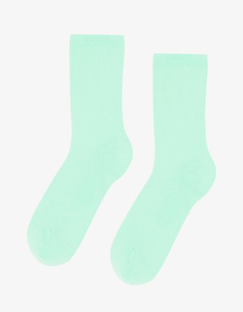 Women Classic Organic Sock - Light Aqua - One Size