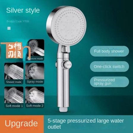 Højtryksbrusehoved Brusehoveder Slange STYLE 1-SLIVER STYLE