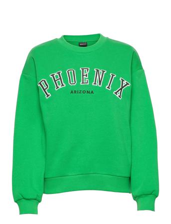 Riley Sweater Sweatshirt Trøje Grøn Gina Tricot