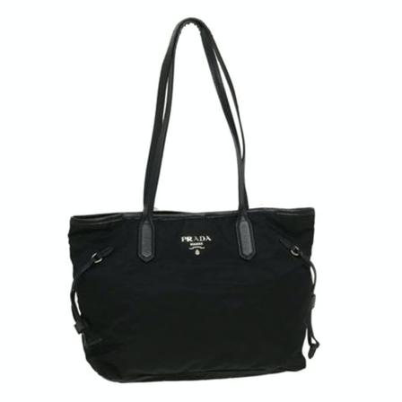 Prada Vintage, Pre-owned Nylon Tote Zwart, Dames, Maat:ONE Size