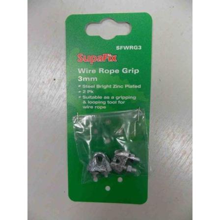 Supafix Zinkpläterad Repklämma (paket Med 2) One Size Silver