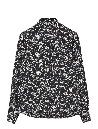 Lexington Clothing | Printed Frill Blouse | L