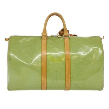 Louis Vuitton Vintage, Pre-owned Leather travel-bags Groen, unisex, Maat:ONE Size,leer